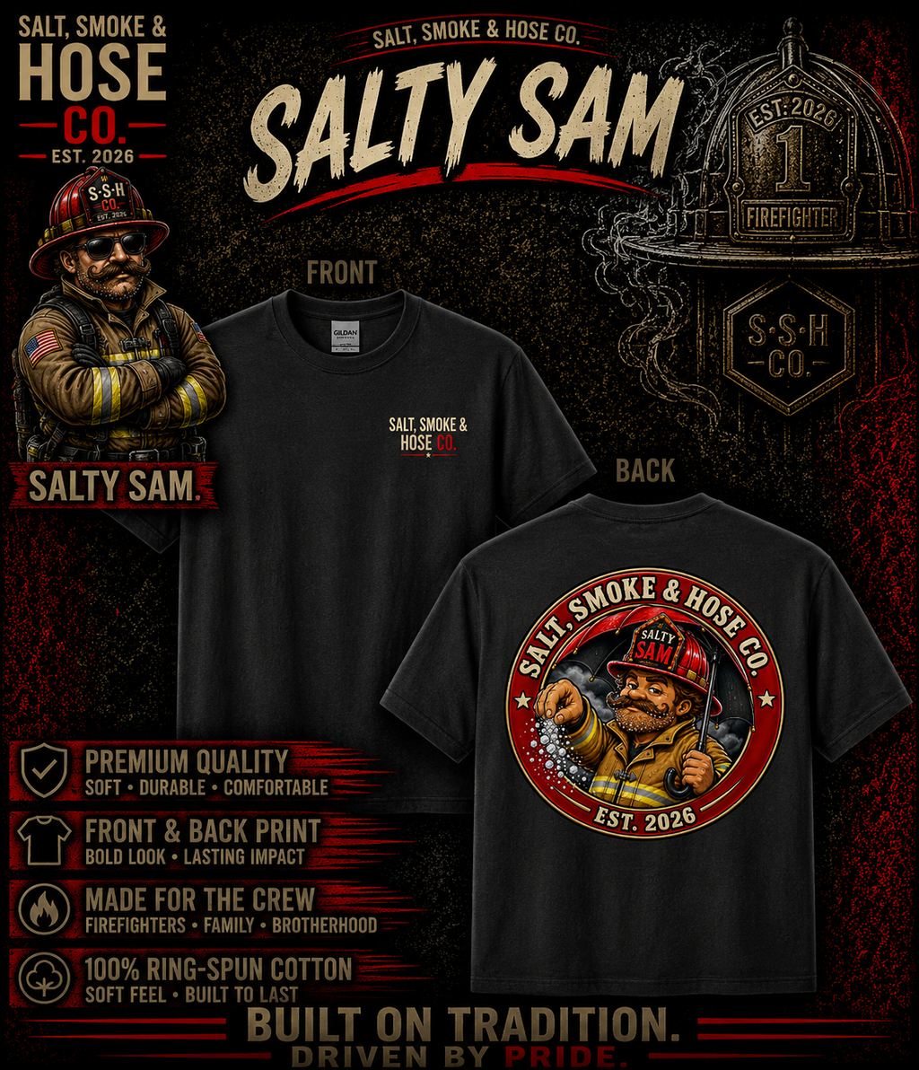 Salty Sam Firefighter T-Shirt